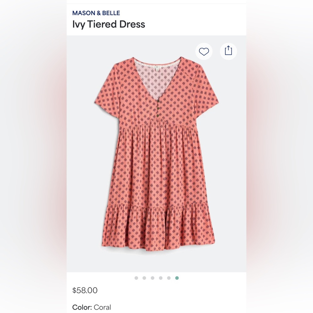 Mason & Belle Ivy Tiered Dress